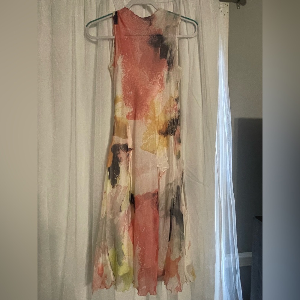 Komarov Multicolor Abstract Maxi Dress